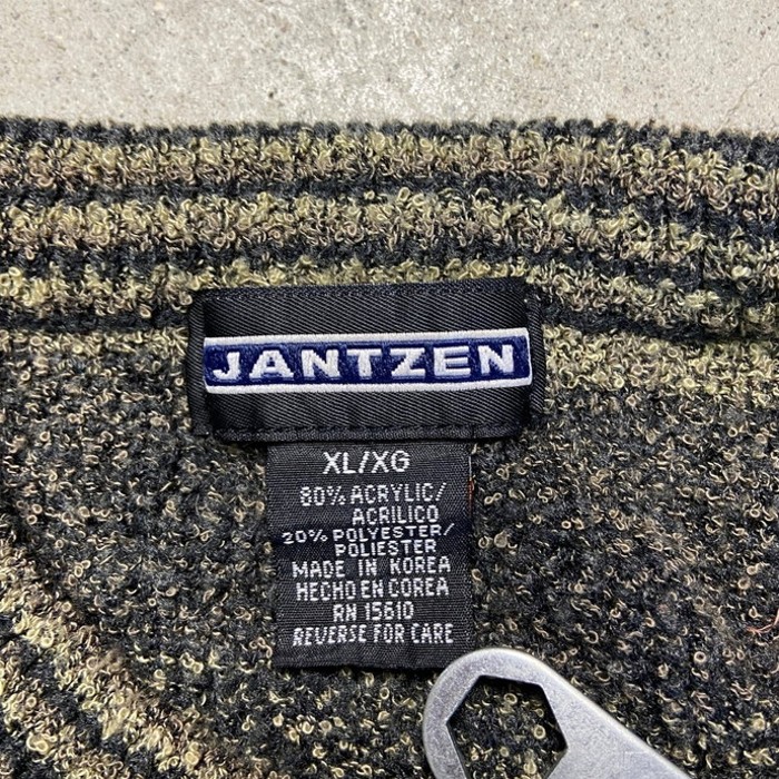 90年代 Jantzen パイルニットセーター アクリル×ポリエステル メンズL相当 | Vintage.City 古着屋、古着コーデ情報を発信