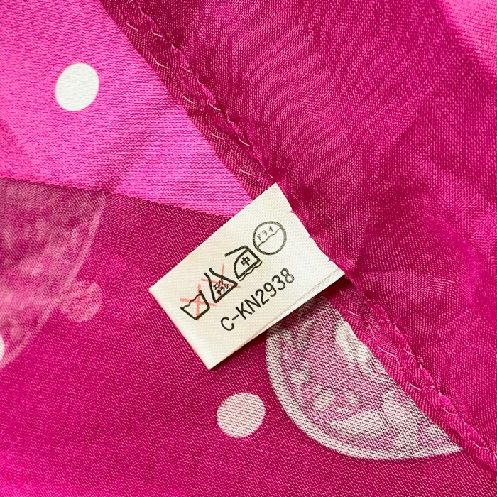 MADE IN JAPAN製 カメオブローチ×ドット柄大判シルクスカーフ ピンク | Vintage.City 古着屋、古着コーデ情報を発信