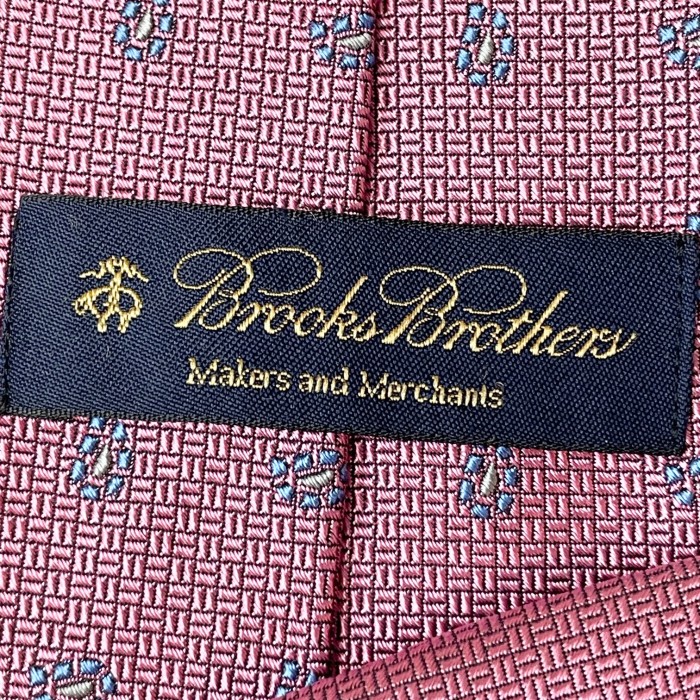MADE IN USA製 BROOKS BROTHERS ペイズリー小紋柄シルクネクタイ ピンク | Vintage.City 古着屋、古着コーデ情報を発信