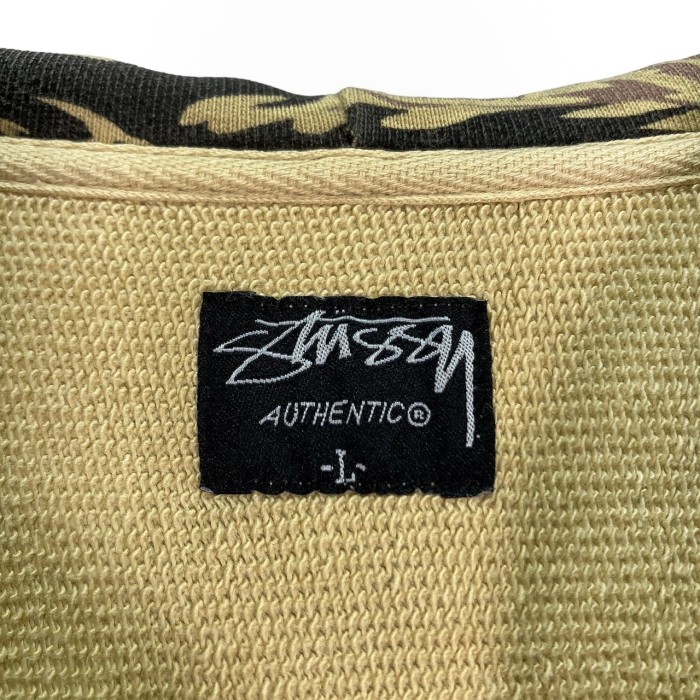 STUSSY 90-00s zip-up Tigerstripe sweat hoodie | Vintage.City 古着屋、古着コーデ情報を発信
