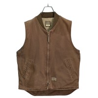 90s SCHMIDT zip-up cotton duck vest | Vintage.City 古着屋、古着コーデ情報を発信