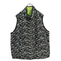 90-00s KIM ROGERS zebra pattern reversible fleece vest | Vintage.City 빈티지숍, 빈티지 코디 정보