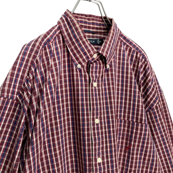 90-00s NAUTICA L/S BD cotton check shirt | Vintage.City 빈티지숍, 빈티지 코디 정보