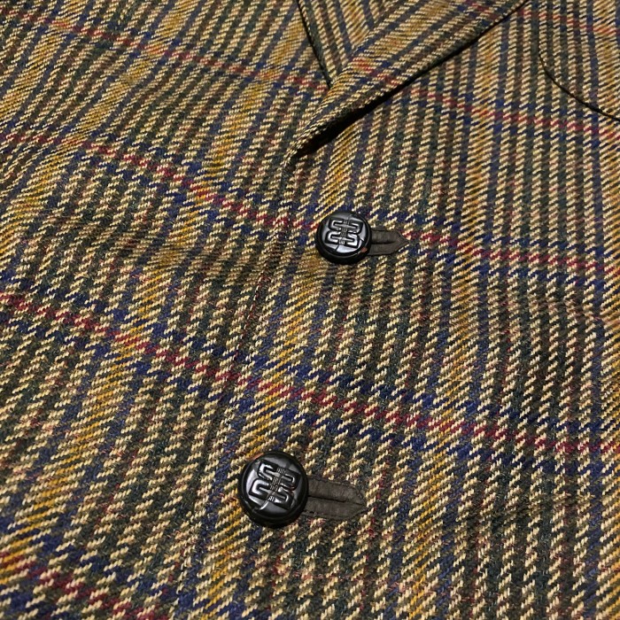DAKS Check Pattern Tailored Jacket | Vintage.City 古着屋、古着コーデ情報を発信