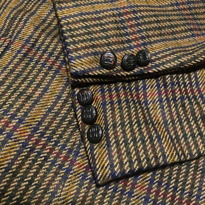 DAKS Check Pattern Tailored Jacket | Vintage.City 古着屋、古着コーデ情報を発信
