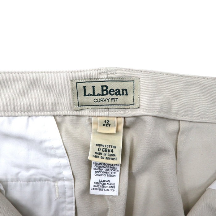 L.L.Bean テーパード チノパンツ 12 ベージュ コットン CURVY FIT 0GBV4 | Vintage.City 古着屋、古着コーデ情報を発信