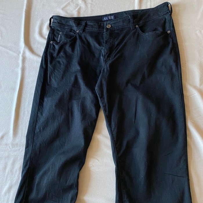 《ARMANI JEANS》black pants アルマーニ ブラックデニム | Vintage.City 빈티지숍, 빈티지 코디 정보