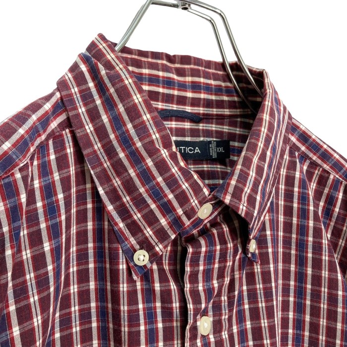90-00s NAUTICA L/S BD cotton check shirt | Vintage.City 빈티지숍, 빈티지 코디 정보