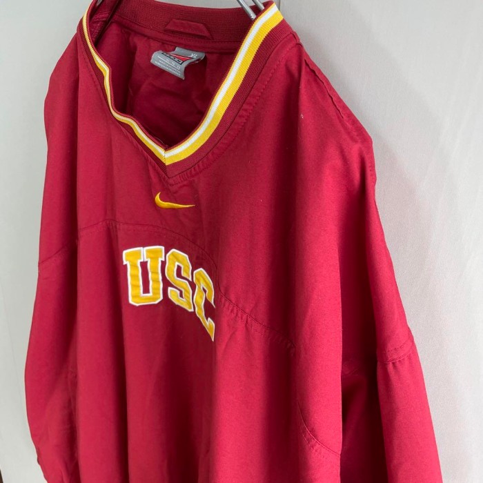 NIKE TEAMタグ　USC college logo nylon jacket size XL 配送C ナイキ　ナイロンジャケット　センター刺繍ロゴ　スウッシュ　プルオーバー | Vintage.City Vintage Shops, Vintage Fashion Trends