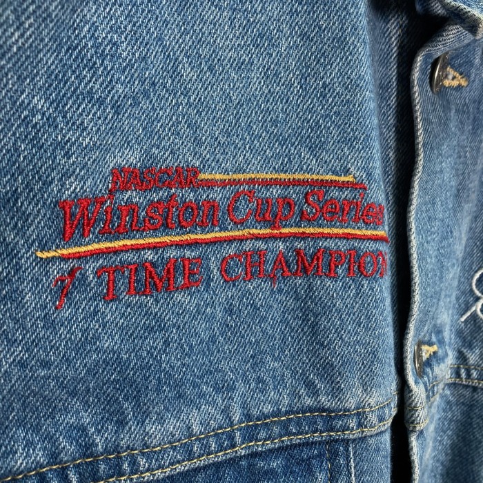 90s CHASE/NASCAR Goodwrench Service denim jacket | Vintage.City 빈티지숍, 빈티지 코디 정보