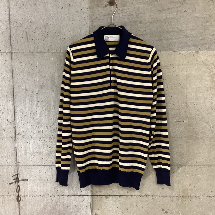 JOHN SMEDLEY Made in England 80’s knit polo shirt | Vintage.City 古着屋、古着コーデ情報を発信