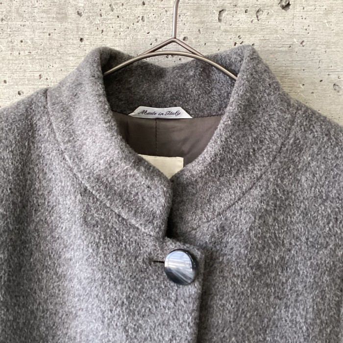 Made in Italy gray coat | Vintage.City 古着屋、古着コーデ情報を発信