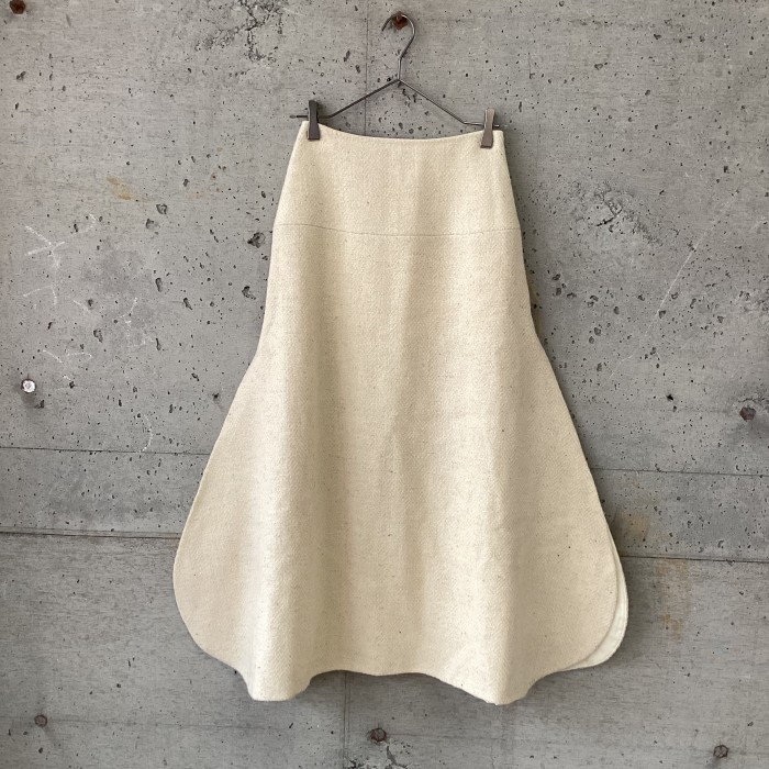 Blanc Round form long skirt | Vintage.City 빈티지숍, 빈티지 코디 정보