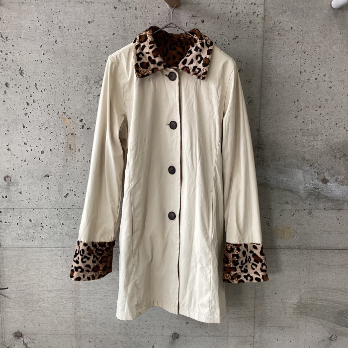 leopard print reversible coat | Vintage.City 빈티지숍, 빈티지 코디 정보