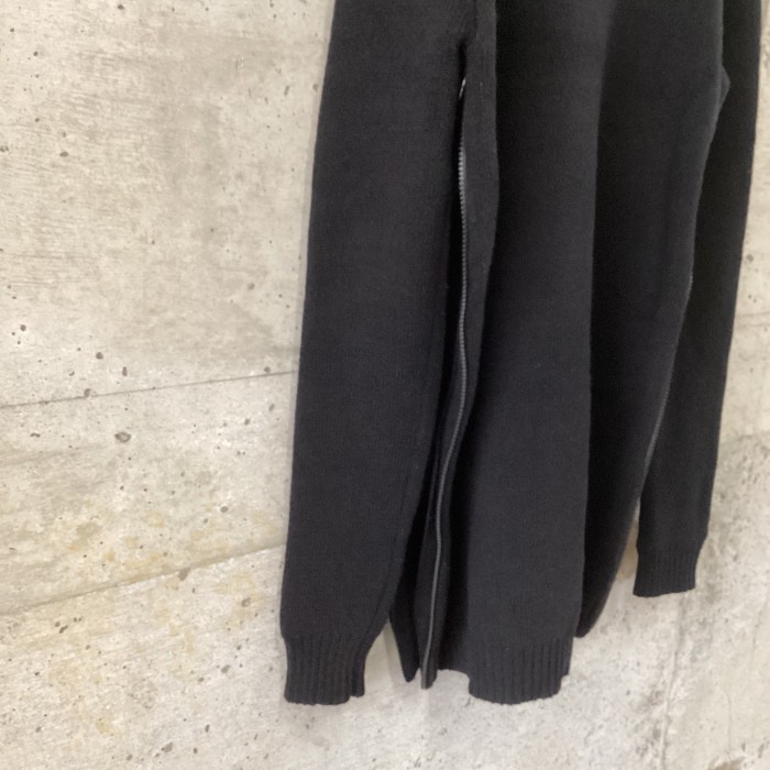Black long side zip knit | Vintage.City 古着屋、古着コーデ情報を発信