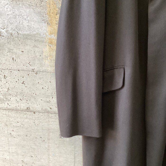 allegri dark brown wool coat | Vintage.City 빈티지숍, 빈티지 코디 정보