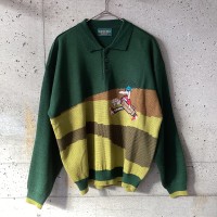 Sweater with dog playing golf | Vintage.City 古着屋、古着コーデ情報を発信