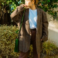 CESARANI Tweed Jacket セサラーニ ツイードジャケット | Vintage.City 古着屋、古着コーデ情報を発信