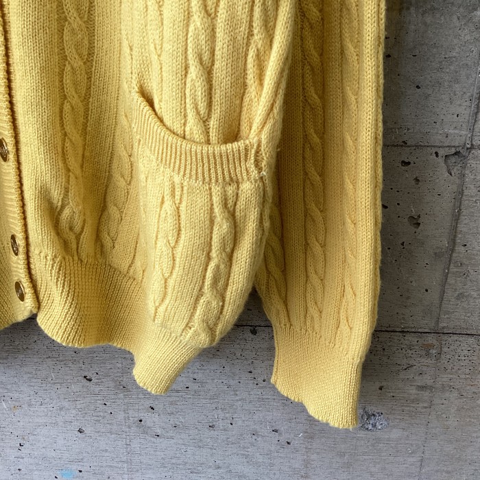 roberto collina made in italy yellow knit cardigan | Vintage.City 古着屋、古着コーデ情報を発信