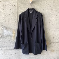 one button black jacket | Vintage.City 古着屋、古着コーデ情報を発信