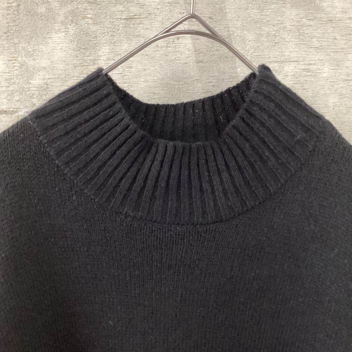 Black long side zip knit | Vintage.City 古着屋、古着コーデ情報を発信