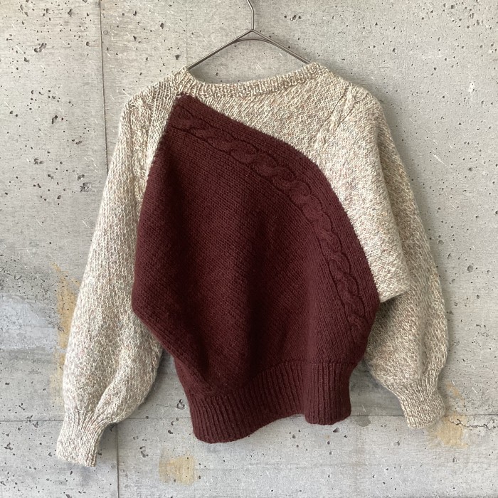 Switched dolman type knit | Vintage.City 古着屋、古着コーデ情報を発信