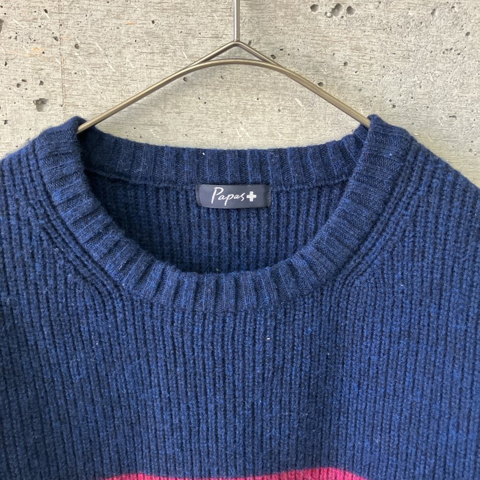 Papas switching knit | Vintage.City 古着屋、古着コーデ情報を発信