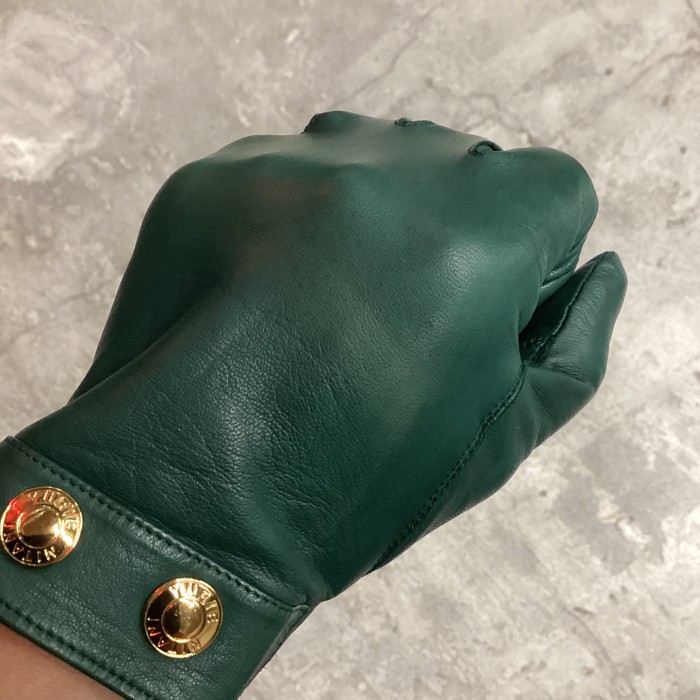 green leather gloves | Vintage.City 빈티지숍, 빈티지 코디 정보