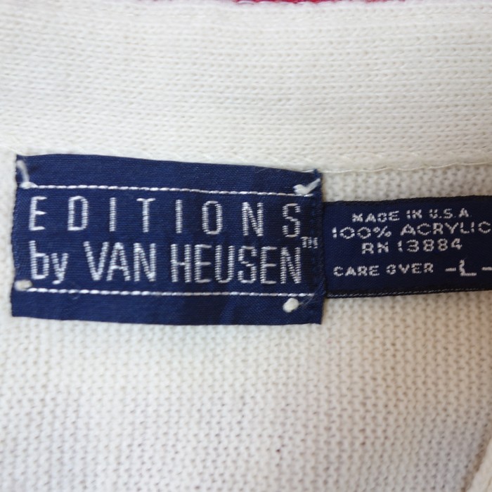 90's 【USA製】 EDITION by VAN HEUSEN(ヴァンヒューゼン) Acrylic Knit Cardigan アクリル ニット カーディガン | Vintage.City 빈티지숍, 빈티지 코디 정보