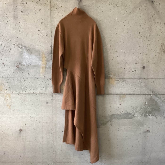 COMME des GARCONS 80’s brown knit dress | Vintage.City 빈티지숍, 빈티지 코디 정보