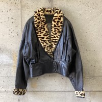 Made in England leather jacket with fur | Vintage.City 古着屋、古着コーデ情報を発信