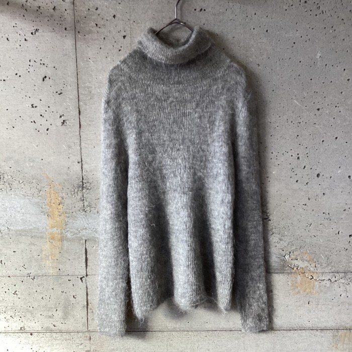 VIVA YOU gray mohair turtle knit | Vintage.City 古着屋、古着コーデ情報を発信