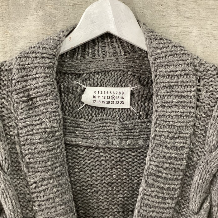 Martin Margiela 14 ここのえタグgray knit cardigan | Vintage.City 古着屋、古着コーデ情報を発信