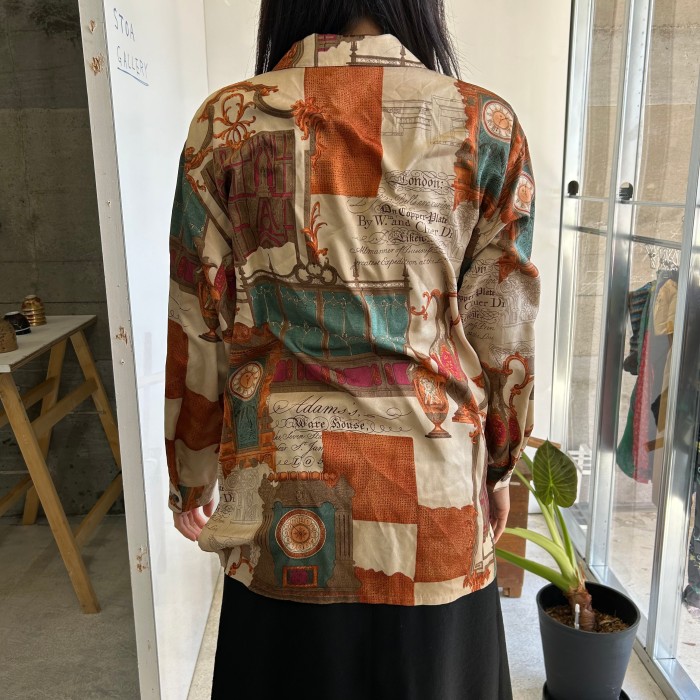 patterned blouse | Vintage.City 古着屋、古着コーデ情報を発信