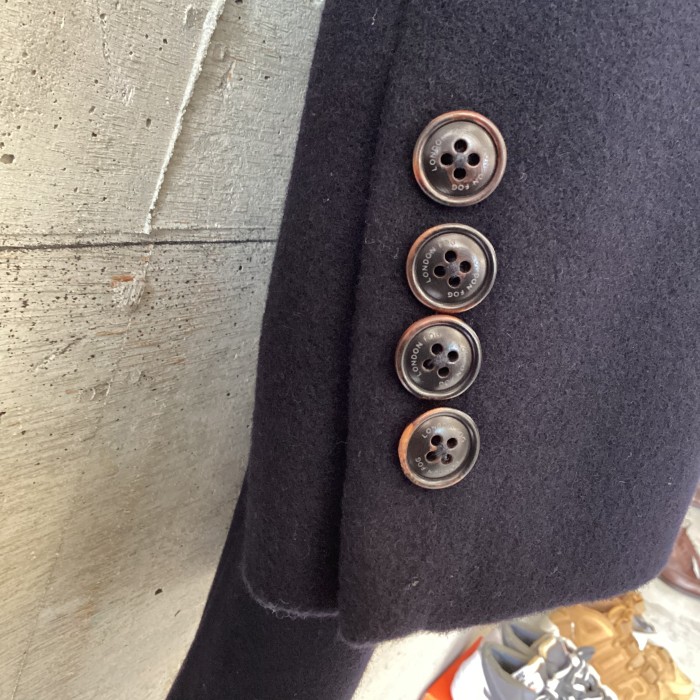 LONDON FOG navy blue wool coat | Vintage.City 古着屋、古着コーデ情報を発信