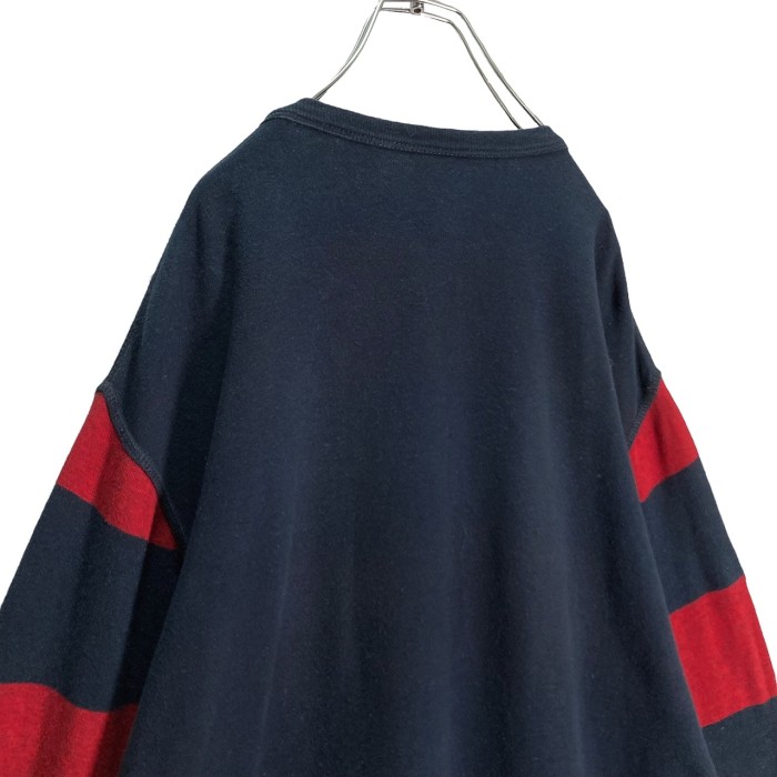90s TOMMY JEANS L/S border switching knit sew | Vintage.City 古着屋、古着コーデ情報を発信