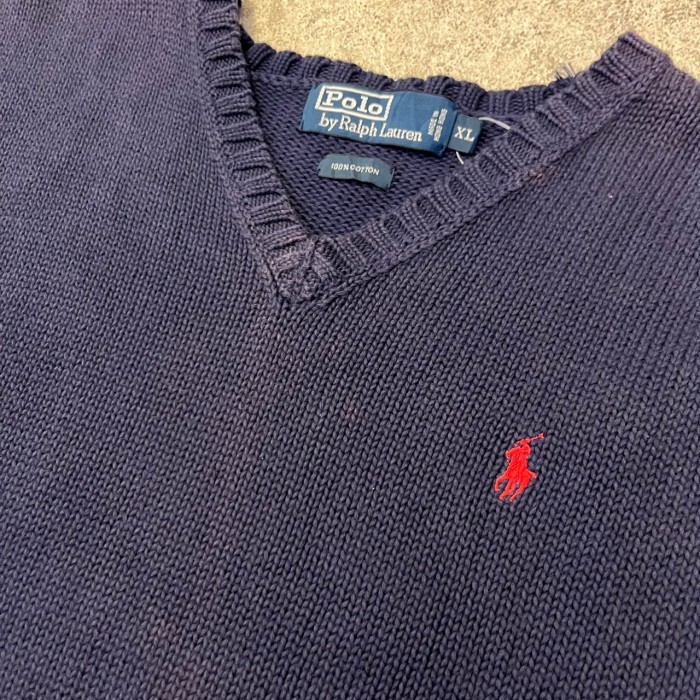 90s Ralph Lauren　cotton Knit vest /ラルフローレン　コットン　ニット　ベスト | Vintage.City 빈티지숍, 빈티지 코디 정보