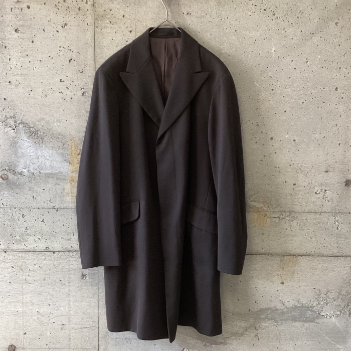 allegri dark brown wool coat | Vintage.City 古着屋、古着コーデ情報を発信