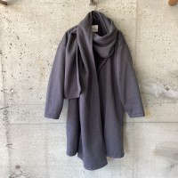 NORMA KAMALI gray muffler coat | Vintage.City Vintage Shops, Vintage Fashion Trends
