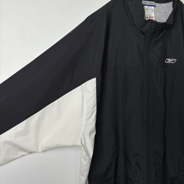 90s Reebok バイカラー ナイロンジャケット 黒白 2XL S1502 | Vintage.City 古着屋、古着コーデ情報を発信