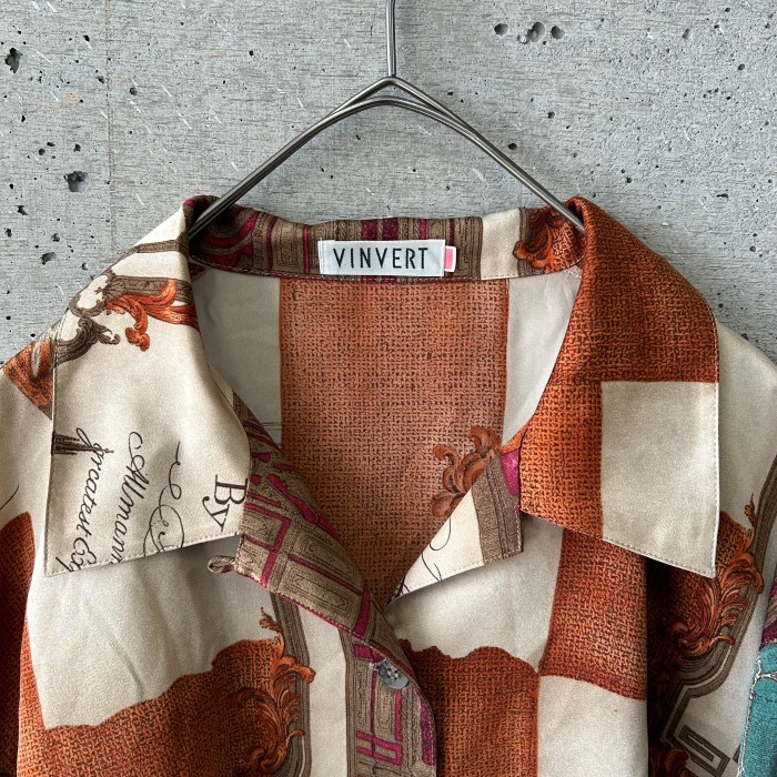 patterned blouse | Vintage.City 古着屋、古着コーデ情報を発信