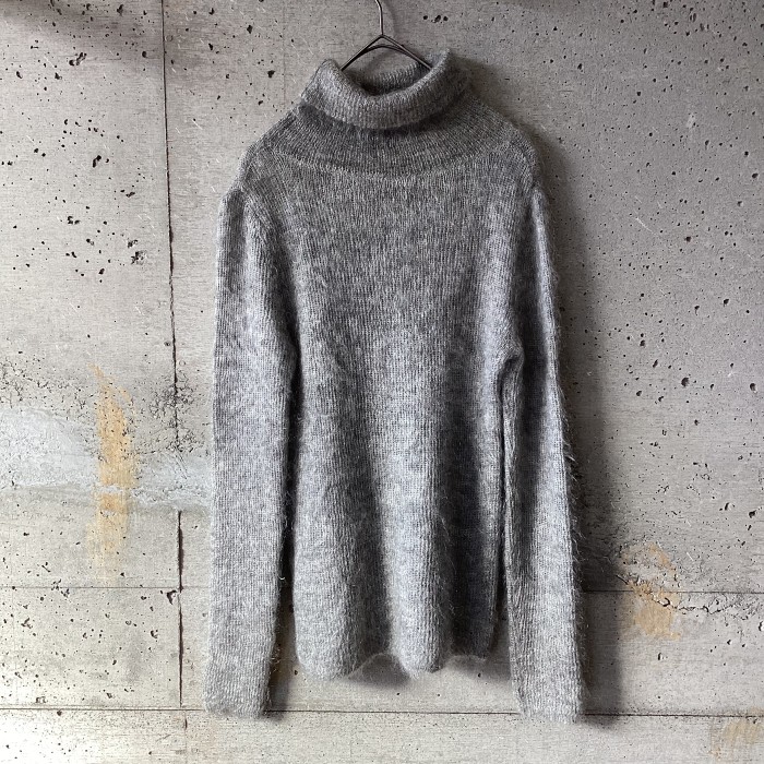 VIVA YOU gray mohair turtle knit | Vintage.City 古着屋、古着コーデ情報を発信