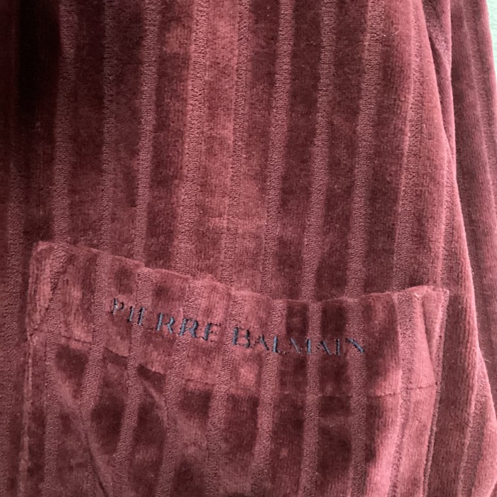 PIERRE BALMAIN burgundy pajama shirt | Vintage.City 빈티지숍, 빈티지 코디 정보