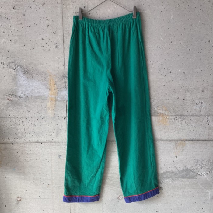 green pajama pants | Vintage.City 古着屋、古着コーデ情報を発信
