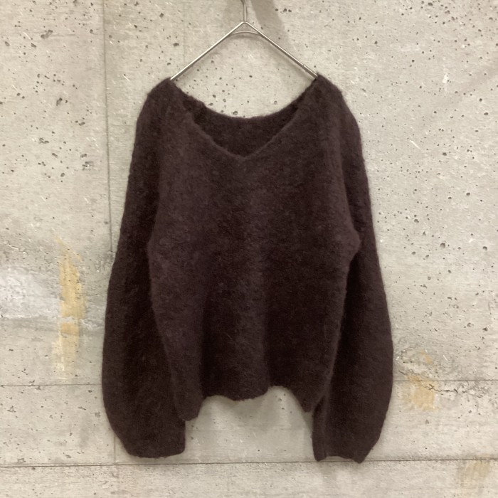 ANAYI brown balloon sleeve knit | Vintage.City 빈티지숍, 빈티지 코디 정보