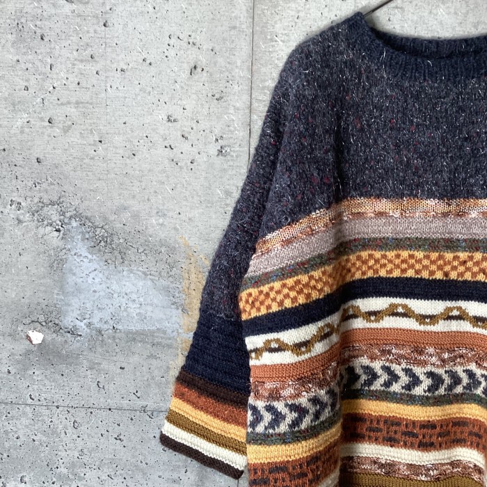 switching knit | Vintage.City 古着屋、古着コーデ情報を発信