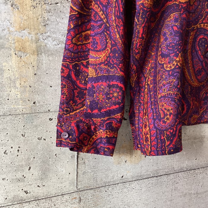 Japan vintage purple orange pattern blouse | Vintage.City Vintage Shops, Vintage Fashion Trends