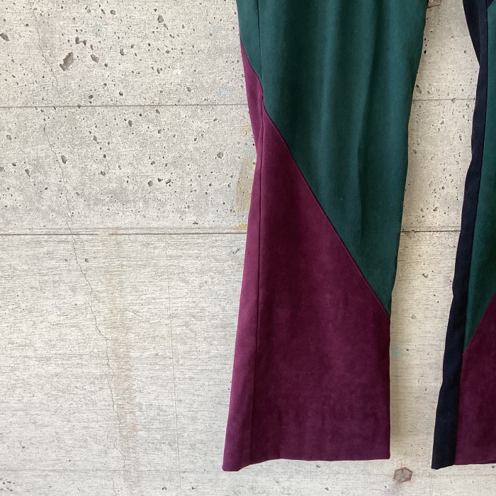 3 color switching flare pants | Vintage.City 古着屋、古着コーデ情報を発信