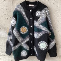 Fantastic patterned knit cardigan | Vintage.City 빈티지숍, 빈티지 코디 정보