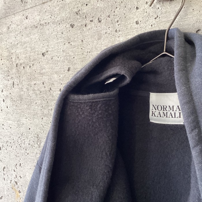 NORMA KAMALI gray muffler coat | Vintage.City 古着屋、古着コーデ情報を発信
